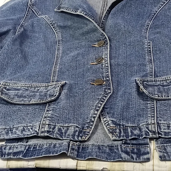 Ethyl Vintage Denim Jacket Size Medium - Picture 11 of 13